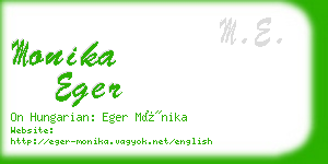 monika eger business card